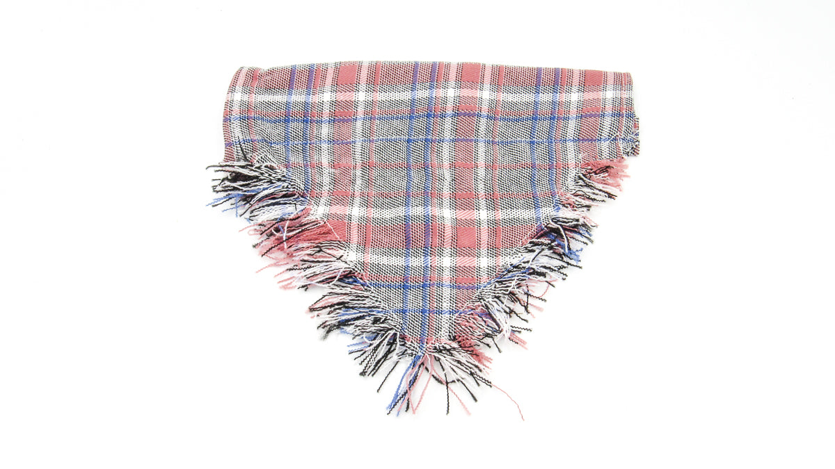 Light Colored Plaid Flannel Pet Bandana Pet Bandana Oh, Heart!