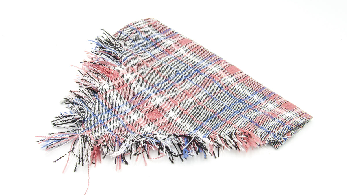 Light Colored Plaid Flannel Pet Bandana Pet Bandana Oh, Heart!