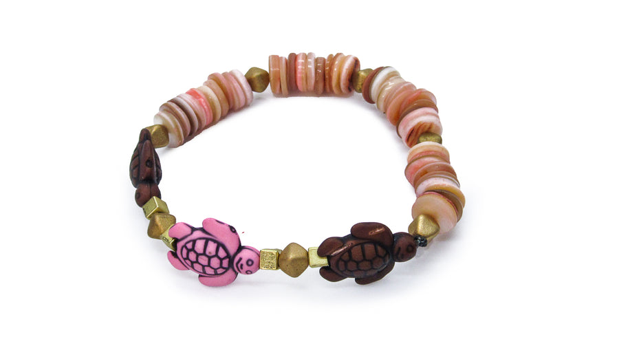 Stop It I'm Blushing Shellshocked Turtle Stretch Bracelet Bracelets Oh, Heart!