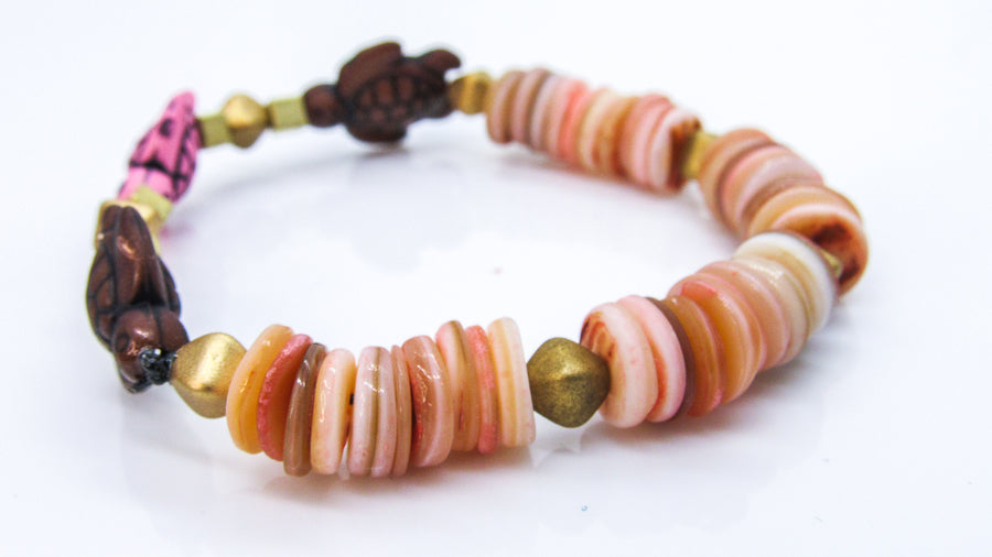 Stop It I'm Blushing Shellshocked Turtle Stretch Bracelet Bracelets Oh, Heart!