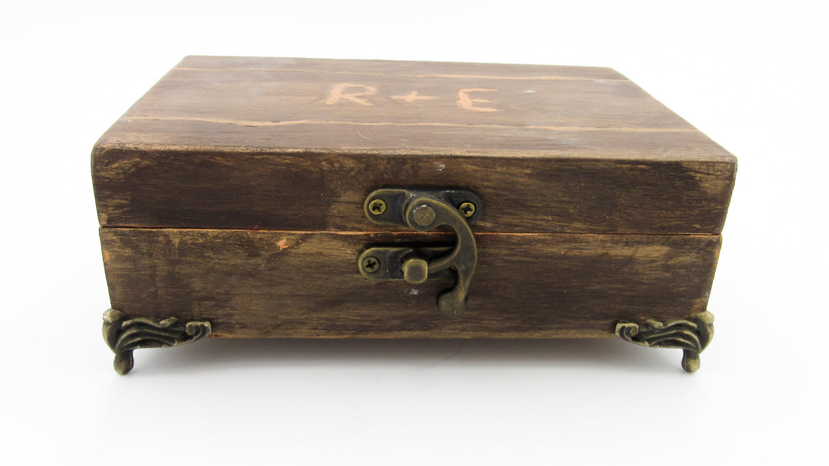 R+E Carved Wooden Trinket Chest Storage Chests Oh, Heart!