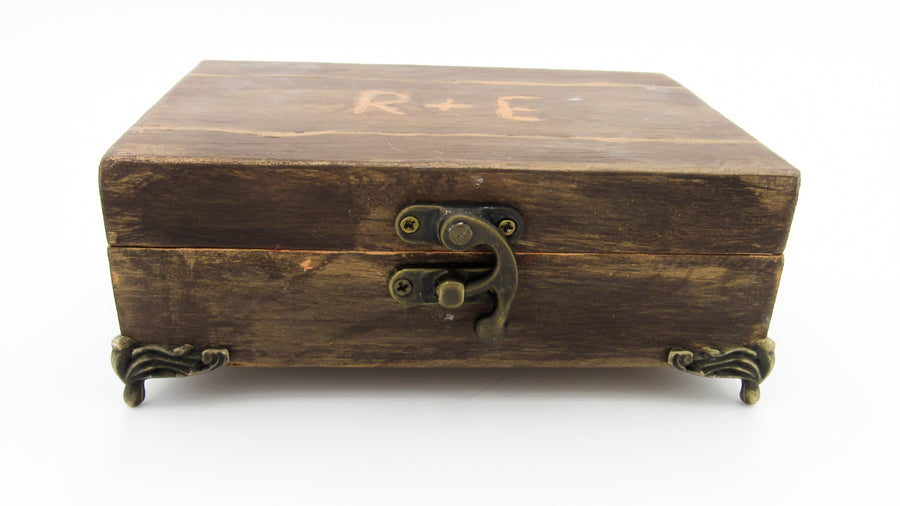 R+E Carved Wooden Trinket Chest Storage Chests Oh, Heart!