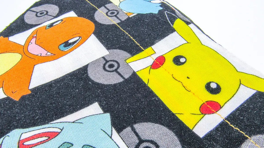 Pokemon and Orange Stripes Reversible Pet Bandana Pet Bandana Oh, Heart!