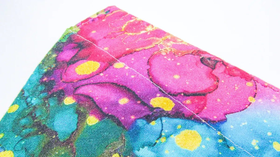 Pink Nebula Space Theme Reversible Pet Bandana Pet Bandana Oh, Heart!