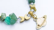 Sunstone and Aventurine Planetary Chip Bead Bracelet Bracelets Oh, Heart!