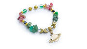 Sunstone and Aventurine Planetary Chip Bead Bracelet Bracelets Oh, Heart!