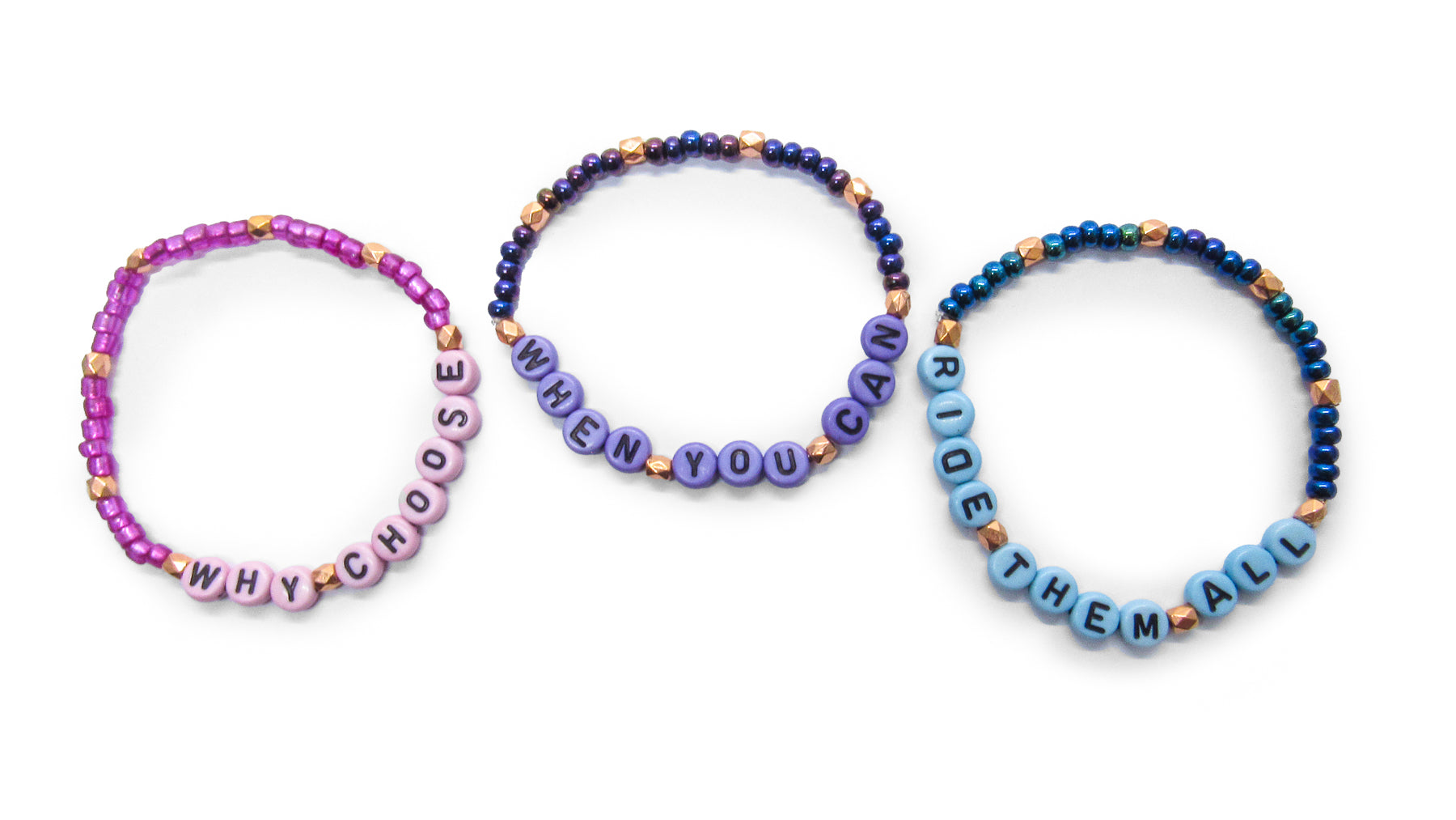 Bisexual Pride Stackable Bracelet Set