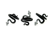 Black and Silver Snake Adjustable Ring Ring Oh, Heart!