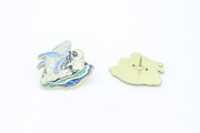 Astronaut and Whale Enamel Pin