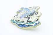 Astronaut and Whale Enamel Pin
