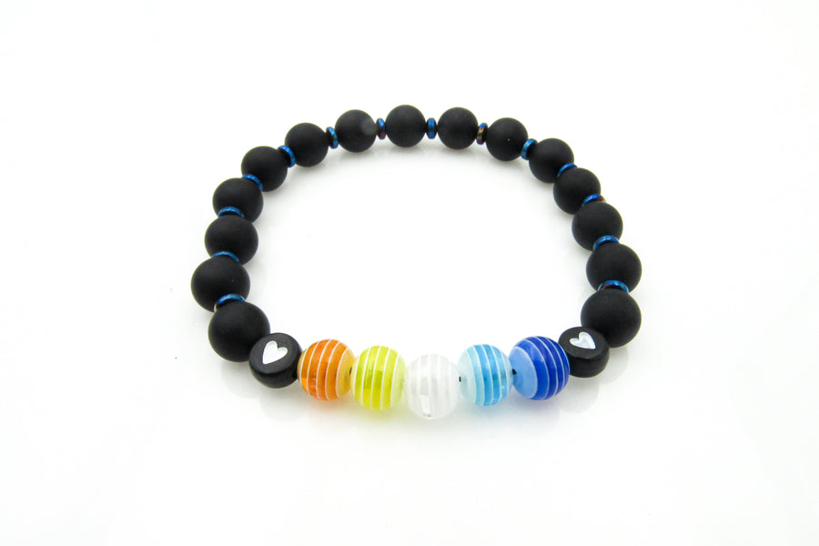 Pride Flag Stretch Bracelets