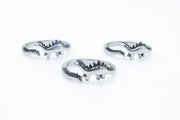 Adjustable Dinosaur Ring with Rhinestone Eye