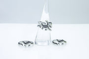 Adjustable Dinosaur Ring with Rhinestone Eye