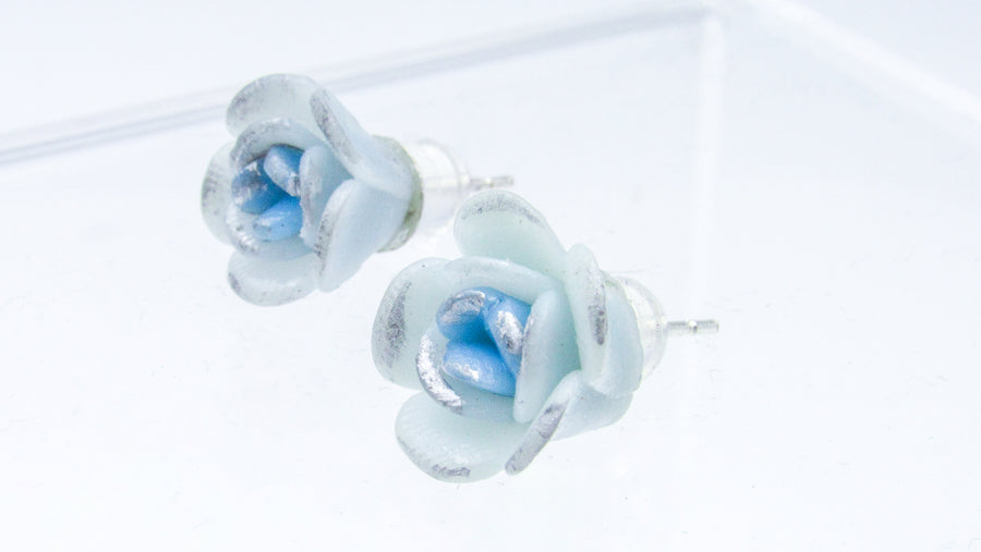 Clay Flowers Stud Earrings