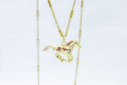 Hand-Painted Horse Pendant Necklace