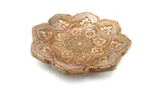 Golden Bronze Lotus Mandala Resin Tray