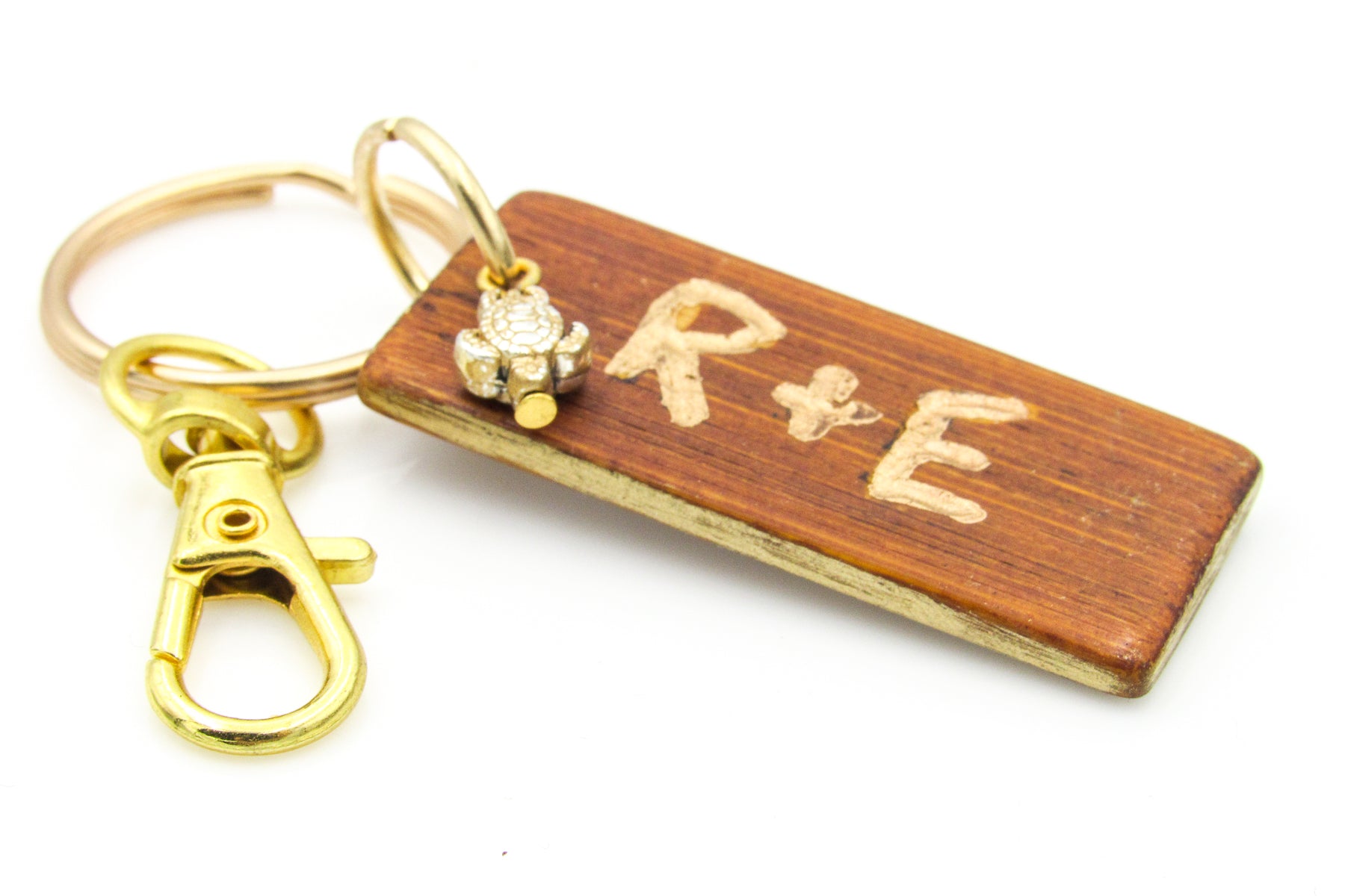 R+E IT Inspired Wooden Keychain