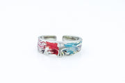 Paint Splattered Venus Statue Adjustable Ring