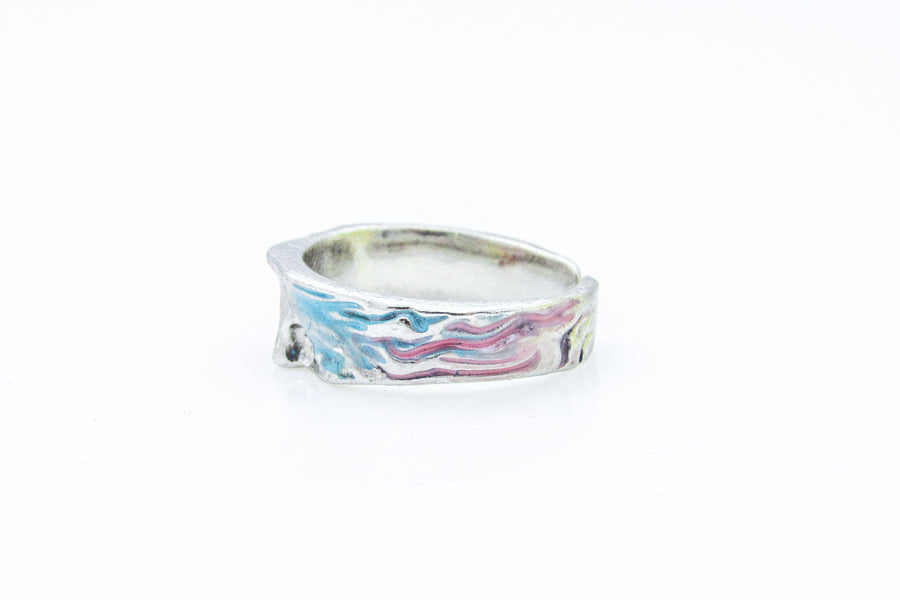 Paint Splattered Venus Statue Adjustable Ring