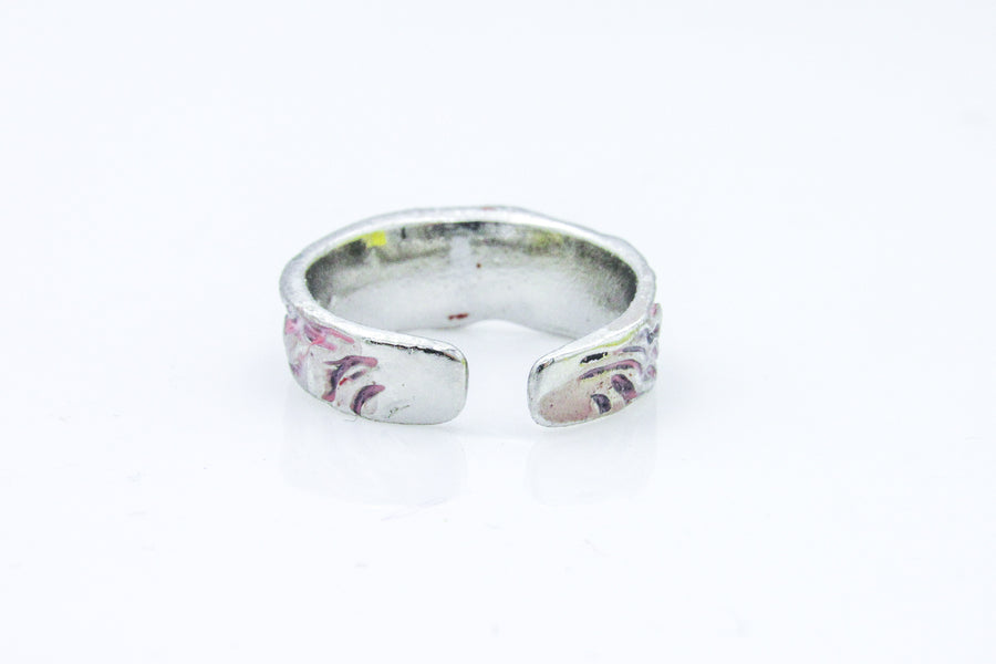 Paint Splattered Venus Statue Adjustable Ring