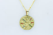 Gold Lunar Snake Pendant Necklace Necklaces Oh, Heart!