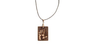 Carved Handprint Wooden Necklace •  Necklaces • Oh, Heart!