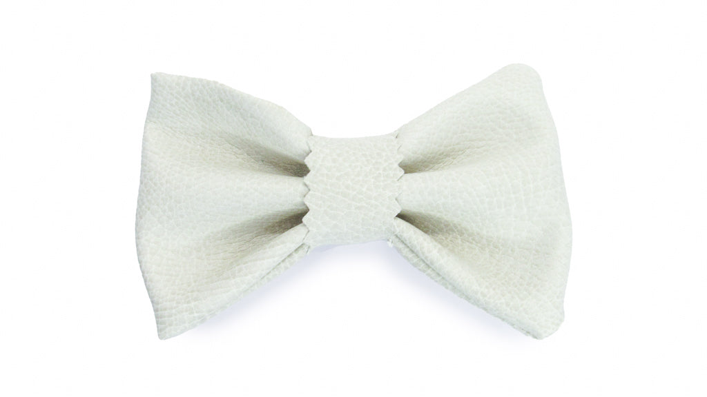 Cream of the Crop Faux Leather Bow Tie •  Bow Tie • Oh, Heart!