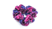 Crushed Velvet Crochet Scrunchies •  Ponytail Holders • Oh, Heart!