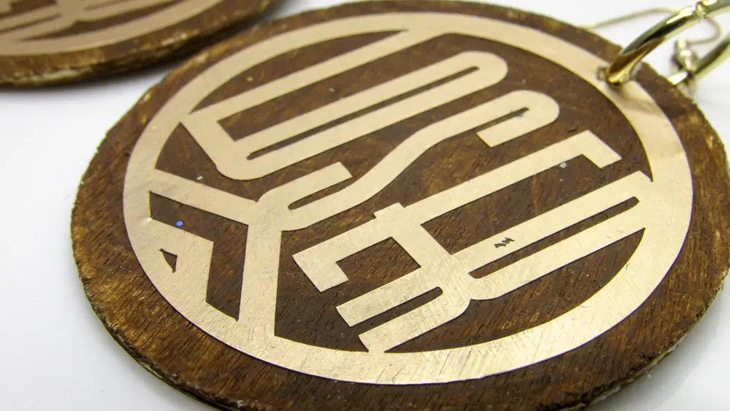 Loser/Lover Wooden Earrings • Oh, Heart!