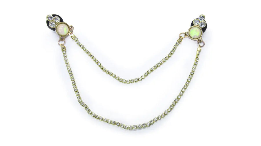 Opulent Opal-Like Collar Chain •  collar chain • Oh, Heart!