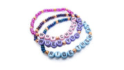 Bisexual Pride Stackable Bracelet Set •  Bracelets • Oh, Heart!