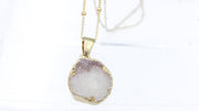 Small Druzy Crystal Pendant Necklaces •  Necklaces • Oh, Heart!