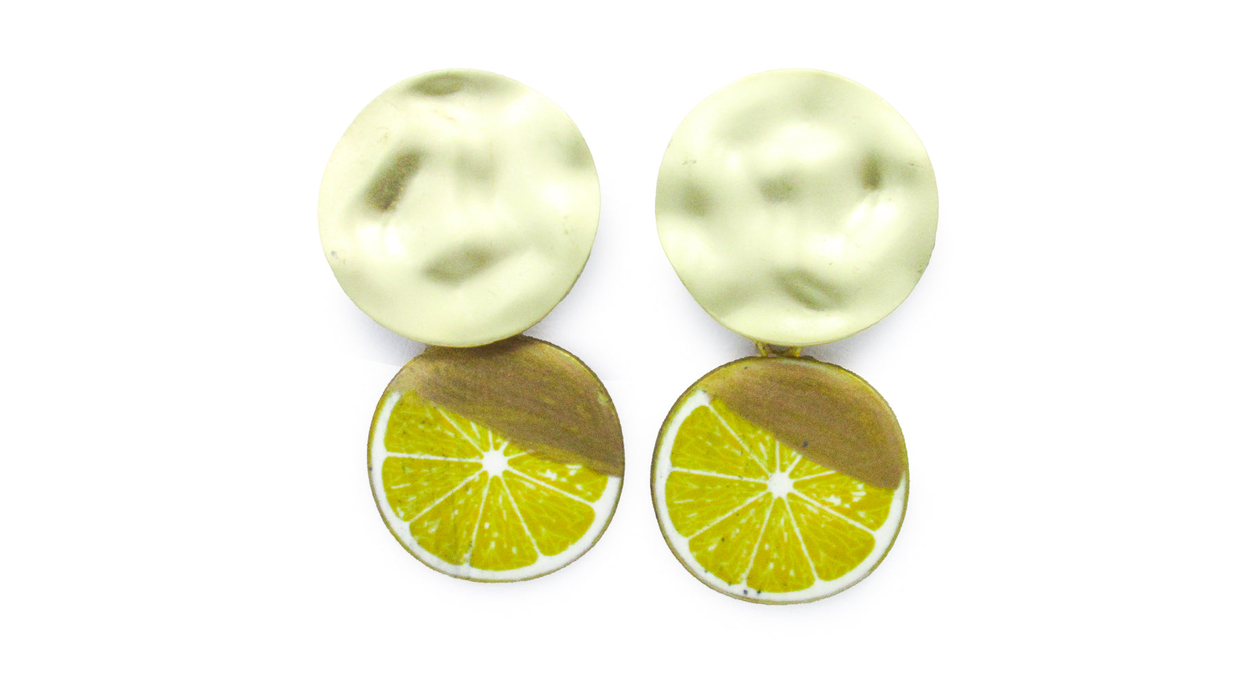 Lemon Charm Dangle Earrings •  Earrings • Oh, Heart!