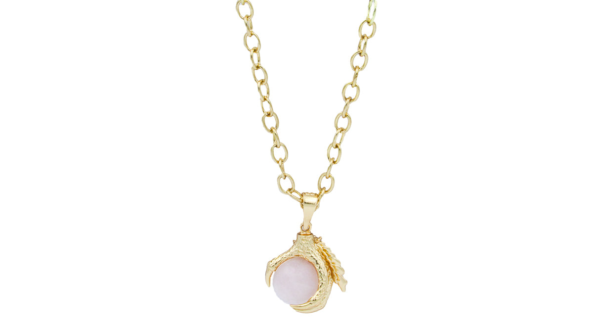 Dragon Claw and Gemstone Orb Pendant Necklace Necklaces Oh, Heart!