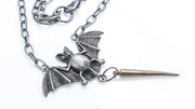 Bat Spiked Necklace •  Necklaces • Oh, Heart!