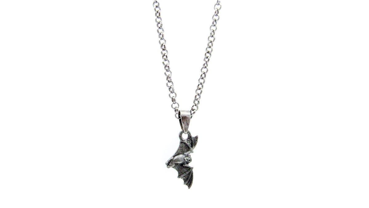 Dainty Black Bat Necklace •  Necklaces • Oh, Heart!