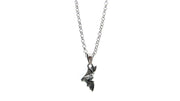 Dainty Black Bat Necklace •  Necklaces • Oh, Heart!