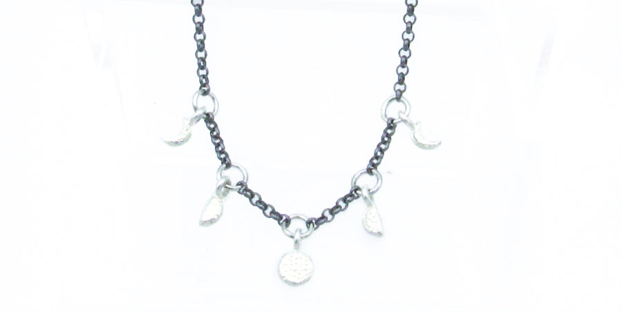 Moon Phase Charms Necklace •  Necklaces • Oh, Heart!