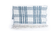 Blue and White Checkered Feathery Scarf •  Scarves • Oh, Heart!