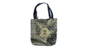 Black and Gold Skull Painted Pleather Tote Bag and Keychain •  Handbags • Oh, Heart!