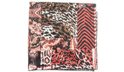 Red, Black and White Multipattern Charmeuse Bandana •  Scarves • Oh, Heart!