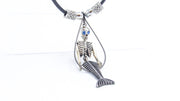 Mermaid Skeleton Leather Necklace •  Necklaces • Oh, Heart!