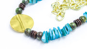 Turquoise Chip Beads Statement Necklace •  Necklaces • Oh, Heart!