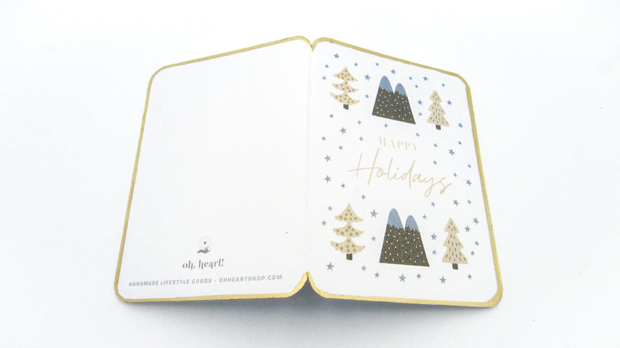 Natural Theme Illustrated Holiday Greeting Cards Set •  Greeting & Note Cards • Oh, Heart!