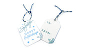 Glitter Holly Double-Sided Holiday Gift Tags •  Gift Tags & Labels • Oh, Heart!
