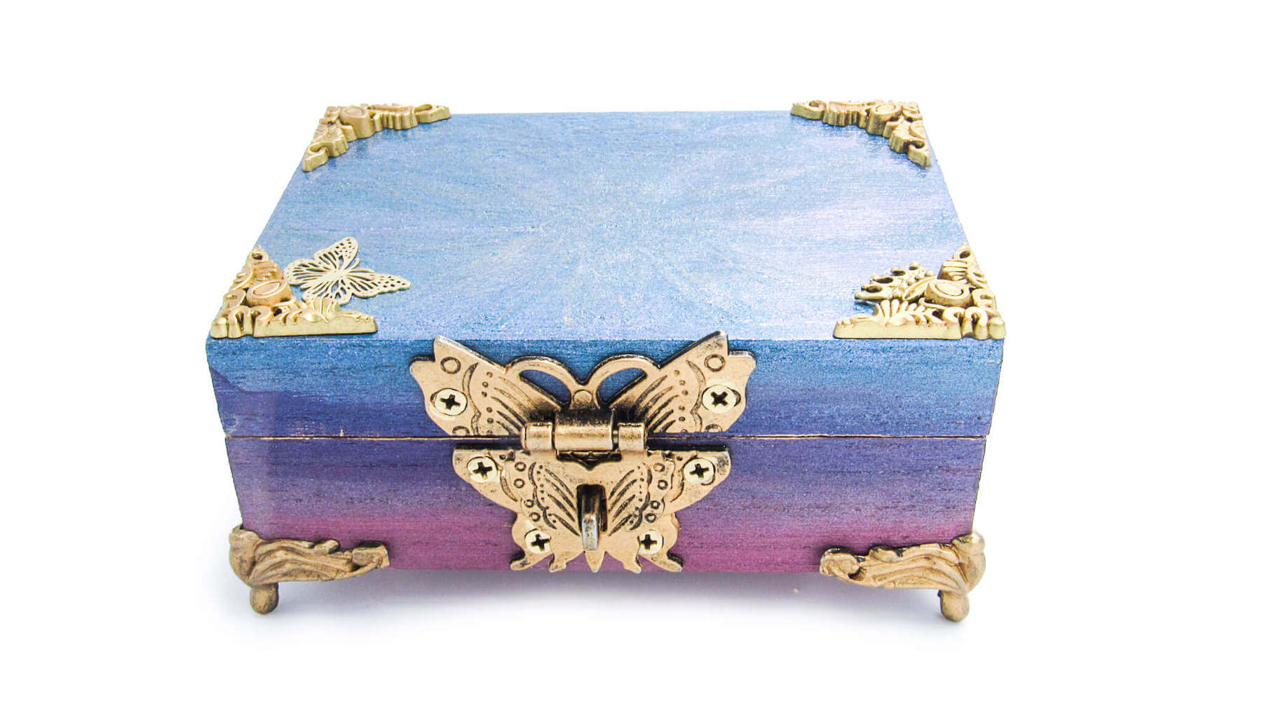 Butterfly Themed Decorative Trinket Chest •  Storage Chests • Oh, Heart!